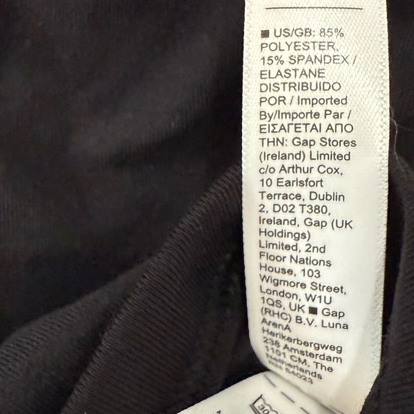 NWT Athleta XXS Black Powervita Twist Cami Crop Top Spaghetti Strap Tank - Picture 7 of 7